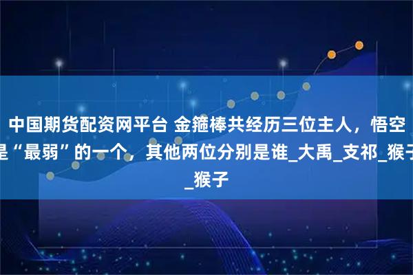 中国期货配资网平台 金箍棒共经历三位主人，悟空是“最弱”的一个，其他两位分别是谁_大禹_支祁_猴子