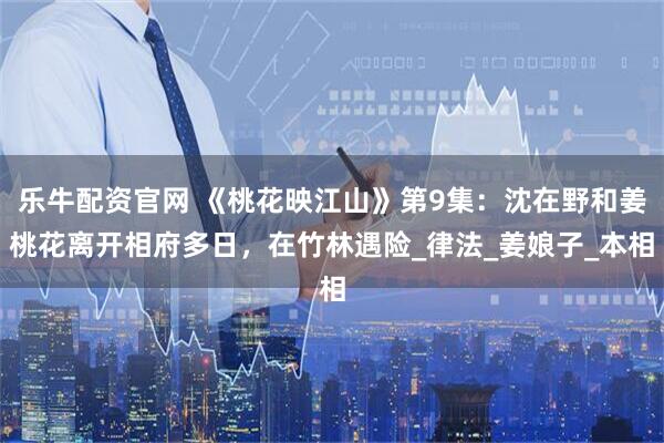 乐牛配资官网 《桃花映江山》第9集：沈在野和姜桃花离开相府多日，在竹林遇险_律法_姜娘子_本相